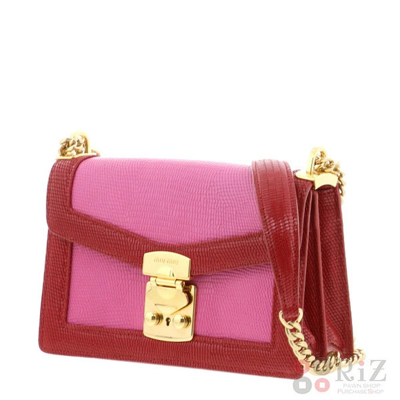 Miu Miu Handbags - Miu Miu Messenger GD RED Pink Bag Shoulder